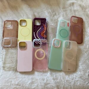 16 pro max Colorful Phone Case Set